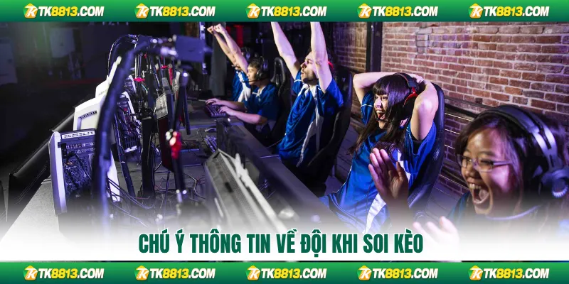 Chú ý thông tin về đội khi soi kèo