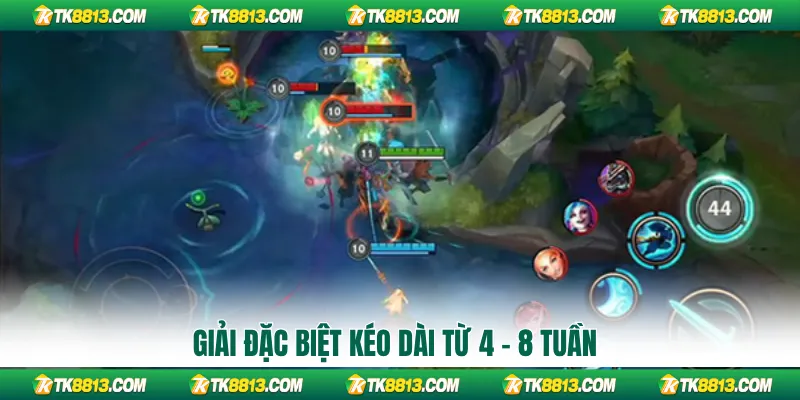 Giải đặc biệt kéo dài từ 4 - 8 tuần Giải đặc biệt kéo dài từ 4 - 8 tuần