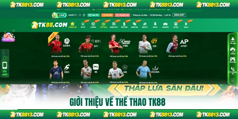 Giới thiệu về thể thao TK88