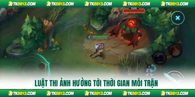 Luật thi ảnh hưởng tới thời gian mỗi trận Luật thi ảnh hưởng tới thời gian mỗi trận