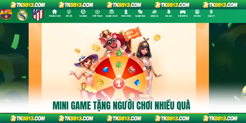 Mini game tặng người chơi nhiều quà
