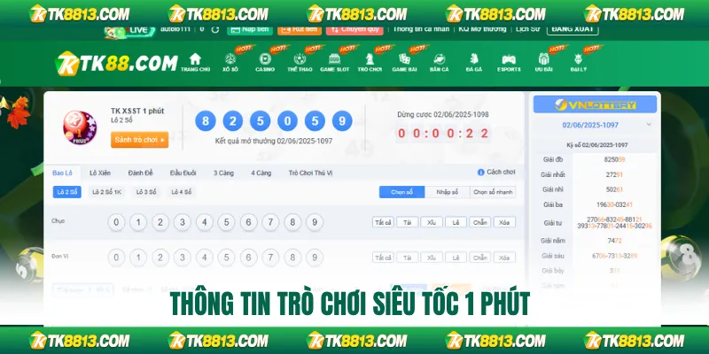 Thông tin trò chơi siêu tốc 1 phút