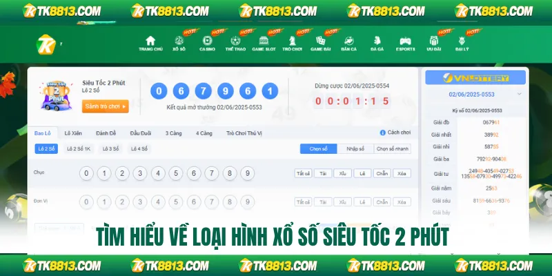 Tìm hiểu về loại hình xổ số siêu tốc 2 phút