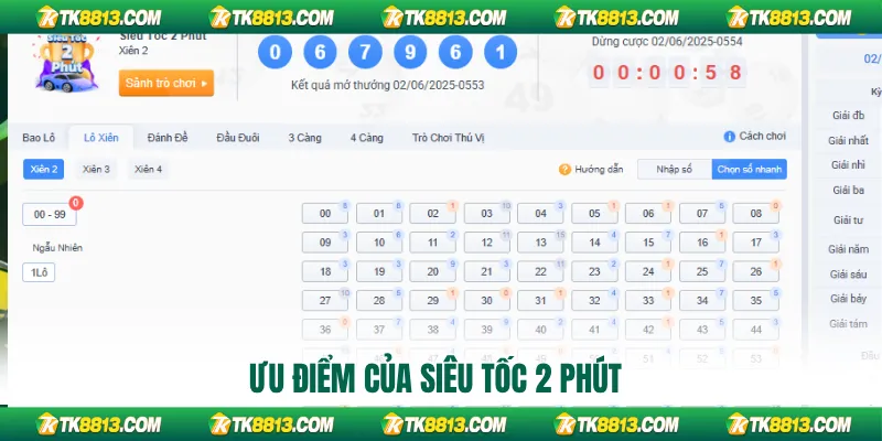 Ưu điểm của siêu tốc 2 phút