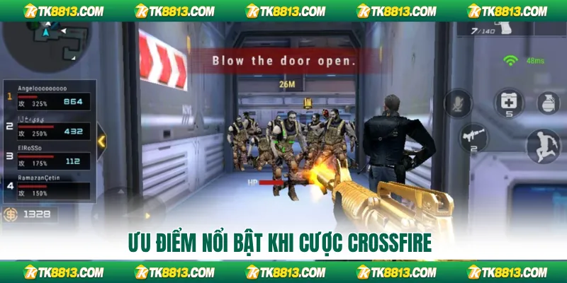 Ưu điểm nổi bật khi cược CrossFire